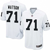 Nike Men & Women & Youth Raiders #71 Watson White Team Color Game Jersey,baseball caps,new era cap wholesale,wholesale hats